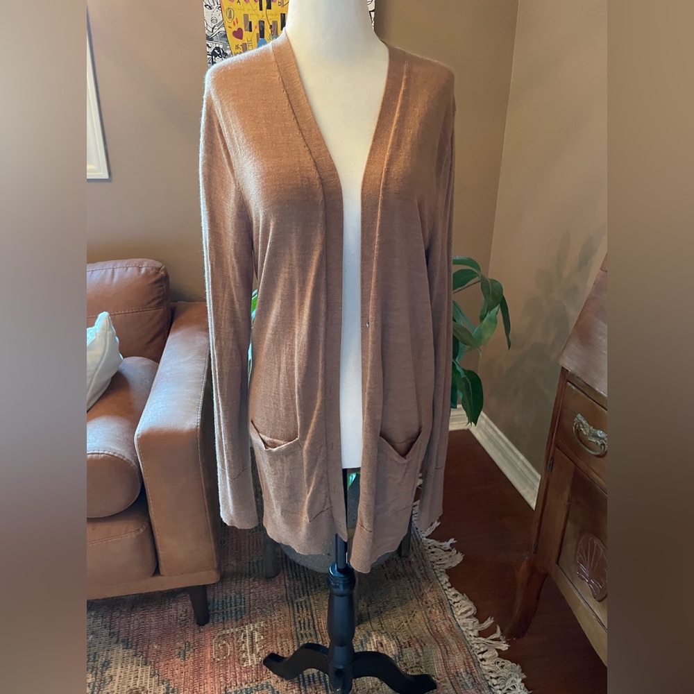 GAP Brown Merino Wool Cardigan